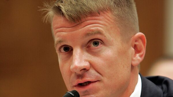 Blackwater USA founder Erik Prince, testifies on Capitol Hill in Washington, Tuesday, Oct. 2, 2007, before the House Oversight Committee hearing examining the mission and performance of the private military contractor Blackwater in Iraq and Afghanistan. - اسپوتنیک افغانستان  