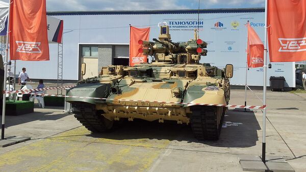 Объект 199 «Рамка» на базе танка Т-90 на выставке «Технологии в машиностроении - اسپوتنیک افغانستان  
