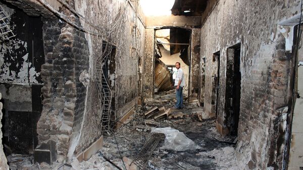 شفاخانۀ داکتران بدون مرز در کندز پس از حملۀ هوایی نیروهای امریکایی - اسپوتنیک افغانستان  
