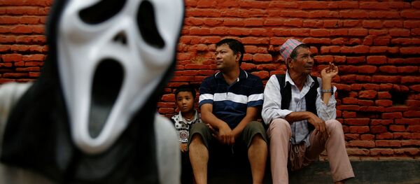 Зрители на буддийском Фестивале Огней в непальском городе Лилитпур - اسپوتنیک افغانستان  