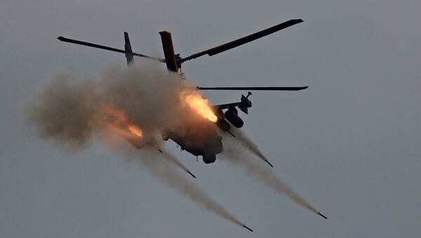 ویدیوی حمله هلیکوپترهای روسی بر مواضع داعش در سوریه - اسپوتنیک افغانستان  