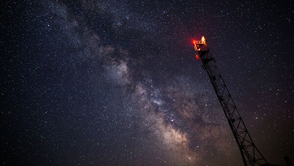 آسمان پرستاره در منطقه کراسنادار در طول دوش Perseid شهاب سنگ مشاهده - اسپوتنیک افغانستان  