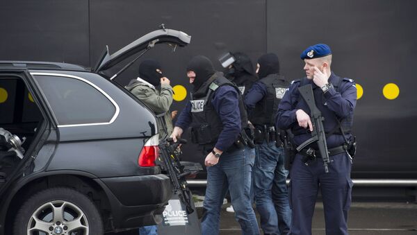 Special forces of the Dutch police prepare to enter the Amsterdam's Schiphol airport, on February 13, 2012 - اسپوتنیک افغانستان  