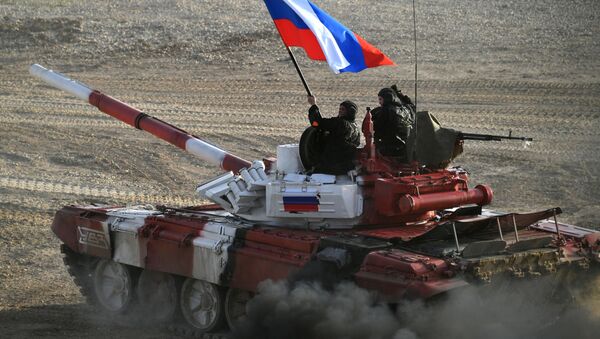 درخشش تانکیست‌های روسی در مسابقات بیاتلون تانک در مسکو - اسپوتنیک افغانستان  