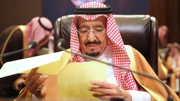 Король Саудовской Аравии Салман ибн Абдул-Азиз Аль Сауд на саммите Лиги арабских государств в Иордании - اسپوتنیک افغانستان  