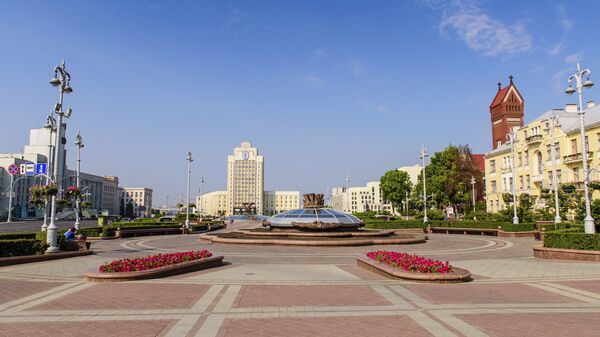 Площадь Независимости в Минске - اسپوتنیک افغانستان  
