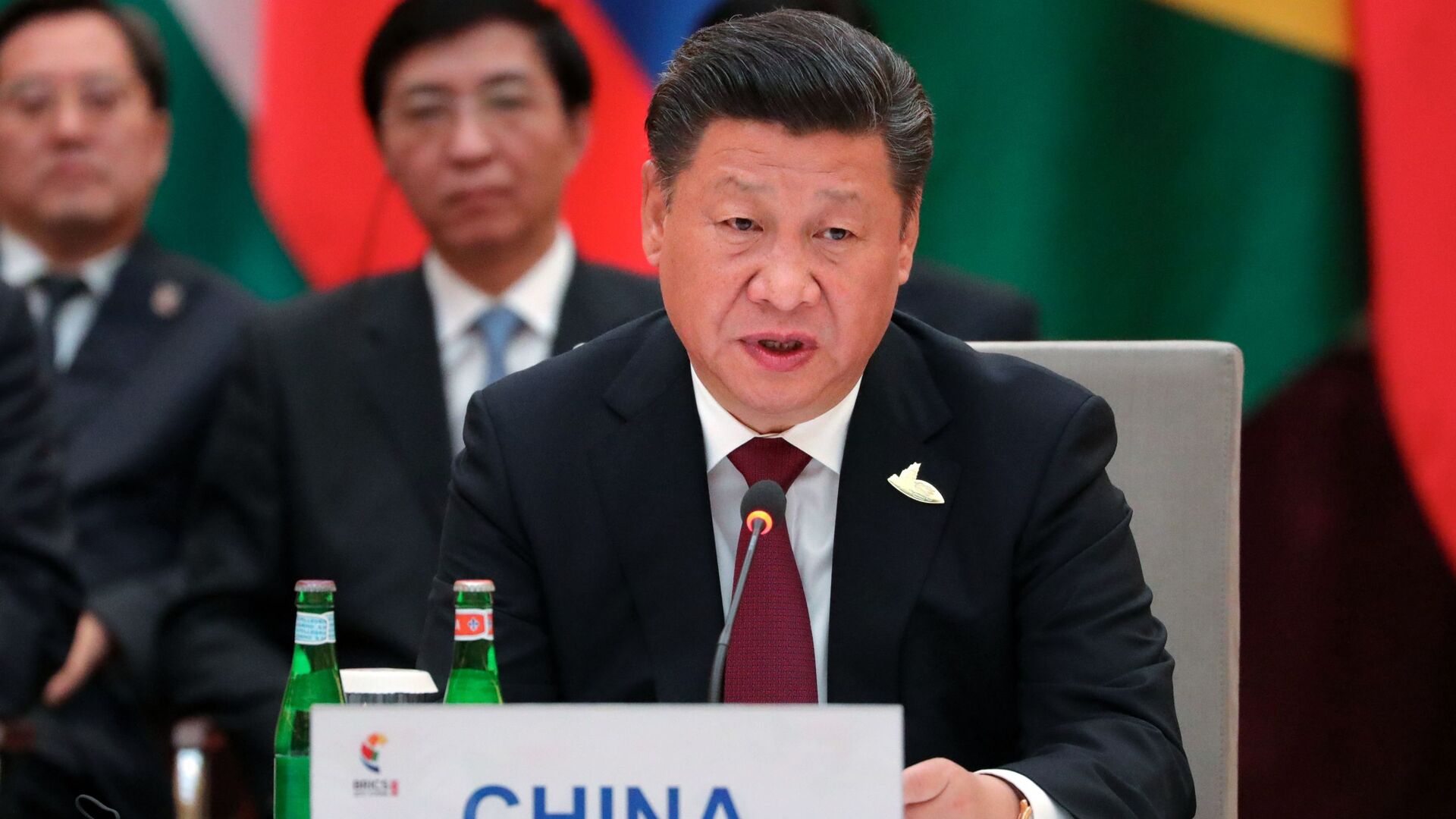 Председатель Китайской Народной Республики Си Цзиньпин на встрече лидеров стран БРИКС в преддверии саммита Группы двадцати G20 в Гамбурге - اسپوتنیک افغانستان  , 1920, 28.07.2022
