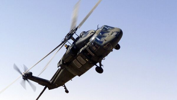 UH-60 Blackhawk helicopter of the Saudi-led Arab coalition. (File) - اسپوتنیک افغانستان  