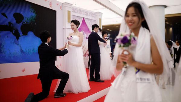 عروسی دسته جمعی در کوریای جنوبی - اسپوتنیک افغانستان  