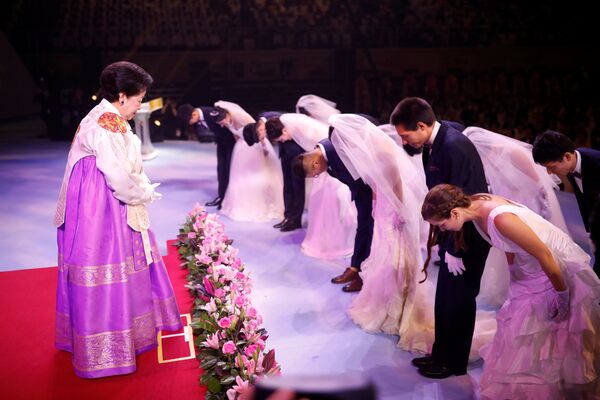 مراسم عروسی دسته جمعی - کوریای جنوبی - اسپوتنیک افغانستان  