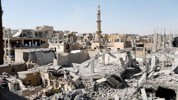 Damaged buildings are pictured during the fighting with Islamic State's fighters in the old city of Raqqa, Syria, August 19, 2017 - اسپوتنیک افغانستان  