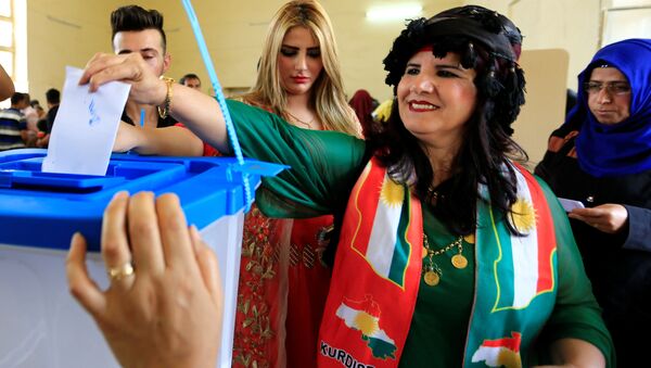 آغاز اولین انتخابات پارلمانی کردستان عراق بعد از همه‌پرسی استقلال - اسپوتنیک افغانستان  