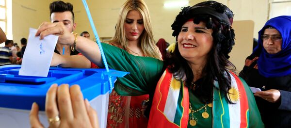 آغاز اولین انتخابات پارلمانی کردستان عراق بعد از همهپرسی استقلال آغاز اولین انتخابات پارلمانی کردستان عراق بعد از همهپرسی استقلال - اسپوتنیک افغانستان