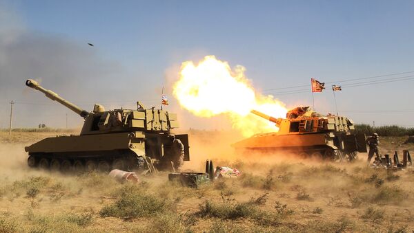 عملیات ضد تروریستی ارتش عراق علیه داعشی‌ها در مرز سوریه - اسپوتنیک افغانستان  
