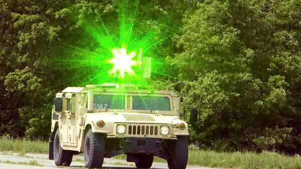 Laser system mounted to a military humvee. - اسپوتنیک افغانستان  