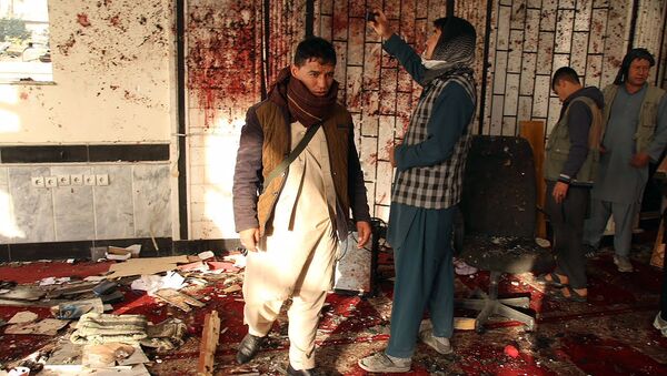 Ситуация внутри мечети Имама Замана в Кабуле после взрыва 20 октября 2017 года - اسپوتنیک افغانستان  