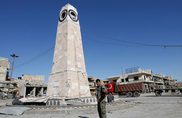 برج ساعت در شهر رقه - اسپوتنیک افغانستان  