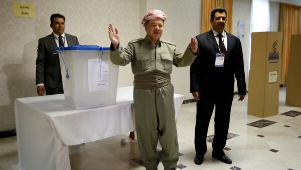 مسعود بارزانی رییس اقلیم کردستان عراق استعفا کرد - اسپوتنیک افغانستان  