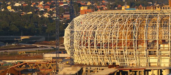 رویش چمن ورزشگاه سارنسک میزبان جام جهانی فوتبال 2018 - اسپوتنیک افغانستان  