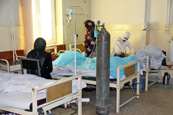 مجروحین از شهر چاریکار افغانستان  به  بیمارستان کابل اوره شده اند - اسپوتنیک افغانستان  
