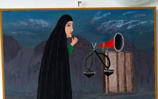 مراد شریفی: واقیعت های زشت را با زبان رنگ بازگو می کنم - اسپوتنیک افغانستان  