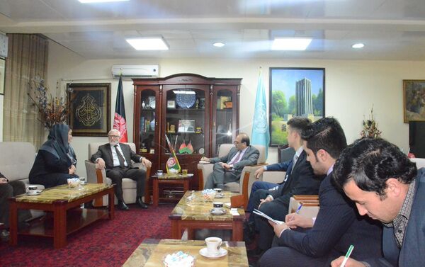 دیدار رئیس دانشگاه کابل با هیات روسی - اسپوتنیک افغانستان  