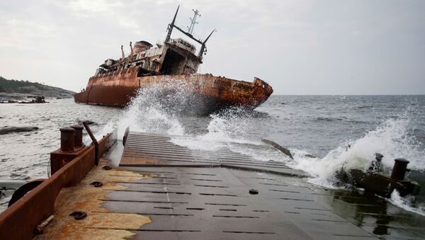 Затонувший корабль у берегов острова Гогланд - اسپوتنیک افغانستان  