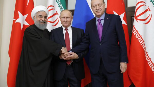 پوتین از برگزاری نشست روسیه - ایران - ترکیه خبر داد - اسپوتنیک افغانستان  