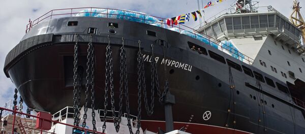 Дизель-электрический ледокол проекта 21180 Илья Муромец в Санкт-Петербурге Дизель-электрический ледокол проекта 21180 Илья Муромец в Санкт-Петербурге - اسپوتنیک افغانستان