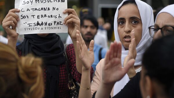 Демонстрации мусульман в Барселоне - اسپوتنیک افغانستان  