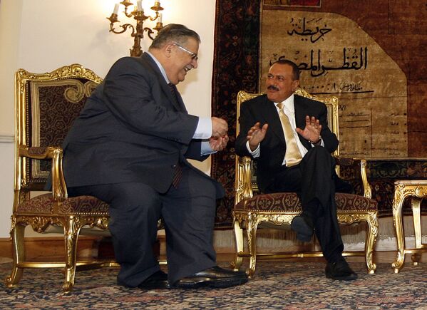 رئیس جمهور عراق جلال طالبانی و علی عبدالله صالح، رئیس جمهور اردن. 2007 - اسپوتنیک افغانستان  
