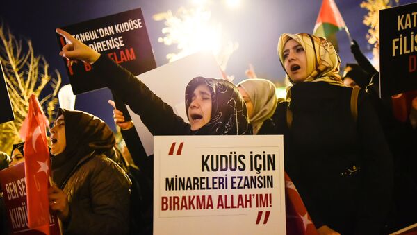 تظاهرات علیه ترامپ در استانبول - اسپوتنیک افغانستان  