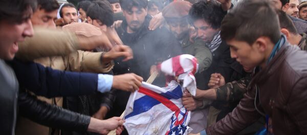 تظاهرکنندگان خواستار قطع روابط با امریکا شدند تظاهرکنندگان خواستار قطع روابط با امریکا شدند - اسپوتنیک افغانستان