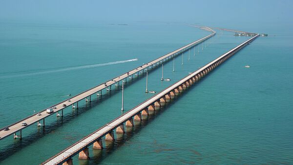 Семимильный мост во Флориде, США - اسپوتنیک افغانستان  