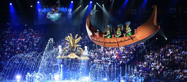 افتتاح مسابقات جهانی سپورت شنا در قازان - اسپوتنیک افغانستان  