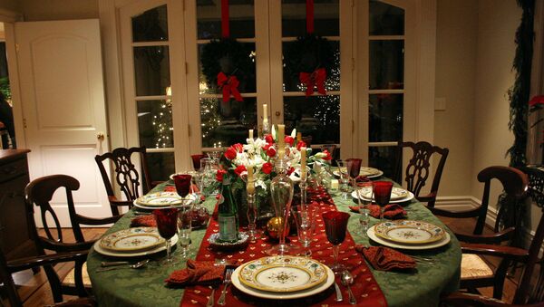 Christmas Dinner Setting - اسپوتنیک افغانستان  