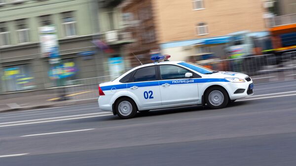 Автомобиль полиции на улицах Москвы - اسپوتنیک افغانستان  