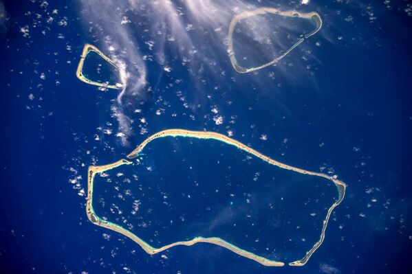 جزایر کارولین، از ناوگان ام کا اس توسط فضانورد Roscosmos سرگئی ریازانسکی گرفته شده است - اسپوتنیک افغانستان  