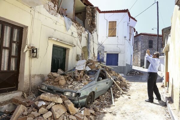 زلزله در جزیره لسبس، یونان - اسپوتنیک افغانستان  
