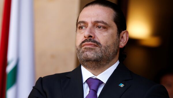 Lebanon's Prime Minister Saad al-Hariri is seen at the governmental palace in Beirut, Lebanon October 24, 2017 - اسپوتنیک افغانستان  
