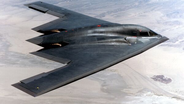 Американский тяжелый малозаметный стратегический бомбардировщик Northrop B-2 Spirit - اسپوتنیک افغانستان  