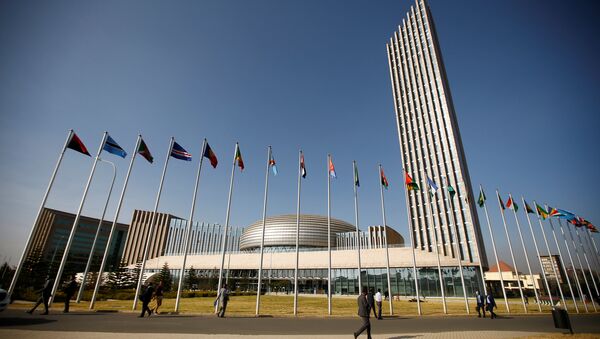 A general view shows the headquarters of the African Union (AU) building in Ethiopia's capital Addis Ababa, January 29, 2017 - اسپوتنیک افغانستان  