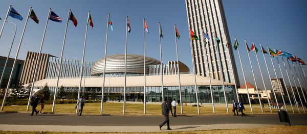 A general view shows the headquarters of the African Union (AU) building in Ethiopia's capital Addis Ababa, January 29, 2017 - اسپوتنیک افغانستان  