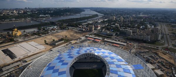 هواداران فوتبال در جریان مسابقات جام جهانی فوتبال 2018 در نیژنی نووگورد هواداران فوتبال در جریان مسابقات جام جهانی فوتبال 2018 در نیژنی نووگورد - اسپوتنیک افغانستان