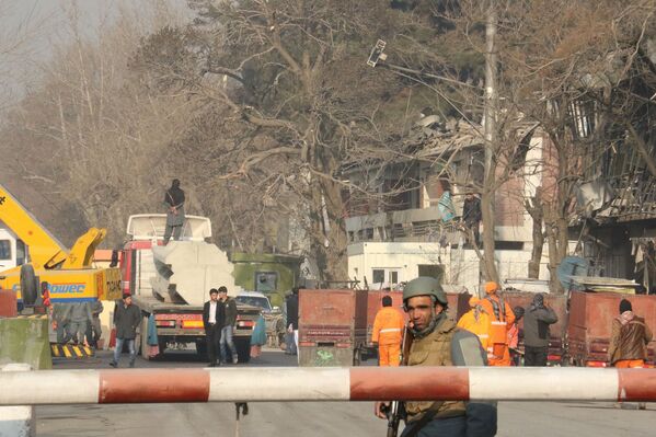 چهارراهی صدارت، محل حملهٔ تروریستی ۷ دلو - اسپوتنیک افغانستان  