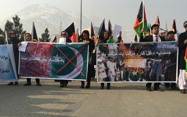 برپایی تظاهرات بر علیه پاکستان در کابل - اسپوتنیک افغانستان  