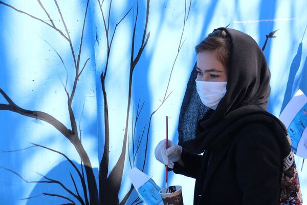 نقاشی‌های خیابانی بانوان کابل - اسپوتنیک افغانستان  