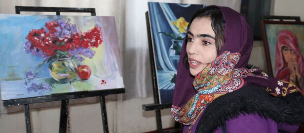 نگاره های از نمایشگاه رسامی بانوان افغانستان - اسپوتنیک افغانستان  