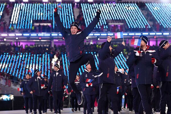 تیم ملی فرانسه در مراسم افتتاحیه بازی های المپیک - اسپوتنیک افغانستان  