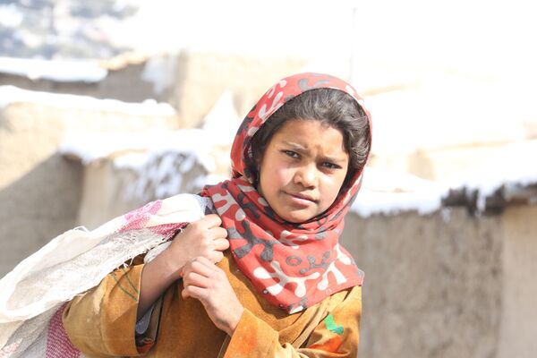 نگاره های از کودکان بیجا شده ولایت های هلمند و غزنی در کابل - اسپوتنیک افغانستان  